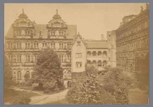 Façade of the Friedrichsbau and Ottheinrichsbau in Heidelberg Castle
