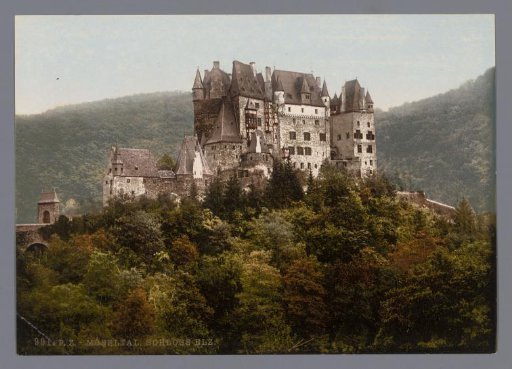 View of Eltz Castle near Wierschem on the Moselle