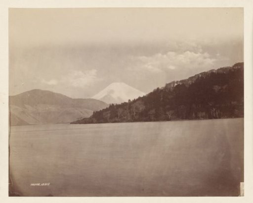 Lake Ashi near Hakone with Mount Fuji in the distance