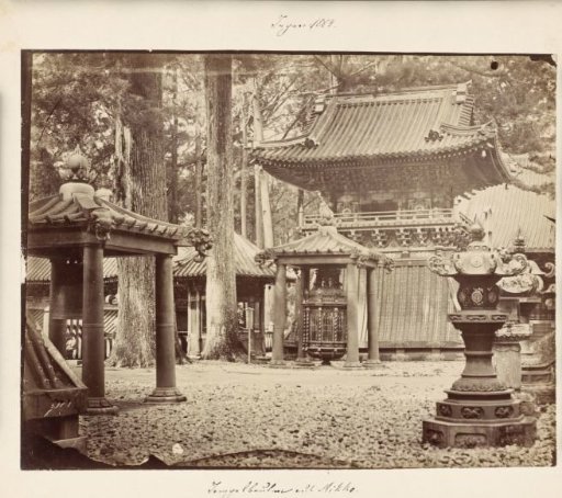 View of a Dutch stone lantern at Nikkō Tōshō-gū in Kanto, Japan