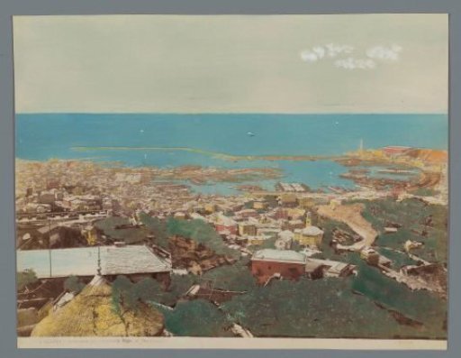 View of Genoa and the Ligurian Sea, Italy