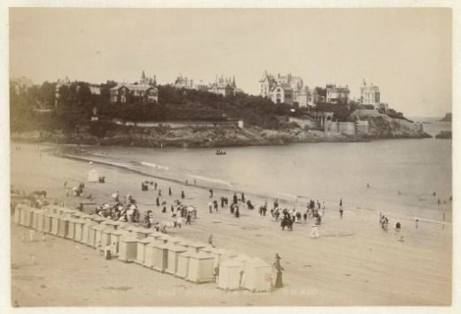 View of the beach of Dinard