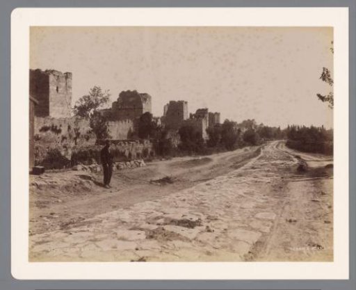 View of the walls of Constantinople