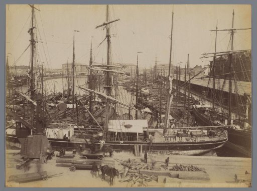 View of the old harbour of Antwerp, Belgium