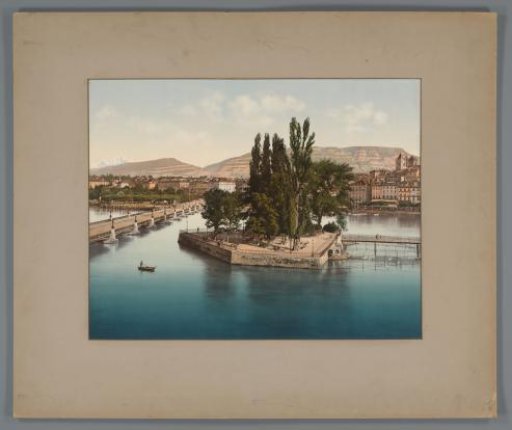 View of the Île Rousseau at Geneva