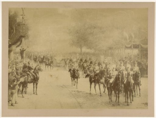 The Frederiksplein in Amsterdam during the entry of Queen Wilhelmina, 5 September 1898