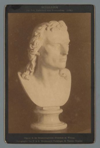 Sculpture of Schiller by Joh. Heinrich von Dannecker