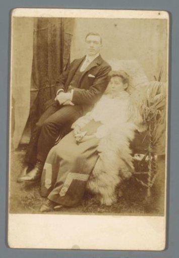 Portrait of a seated couple