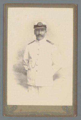 Portrait of a man in a navy uniform