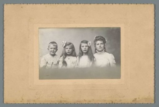 Group portrait of four children