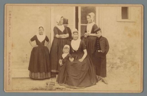Group portrait of children in Walcheren costume