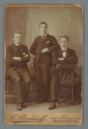 Portrait of Three Unknown Young Men