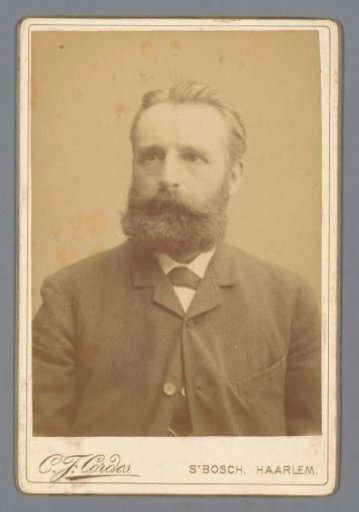 Portrait of an unknown man with a moustache and a beard