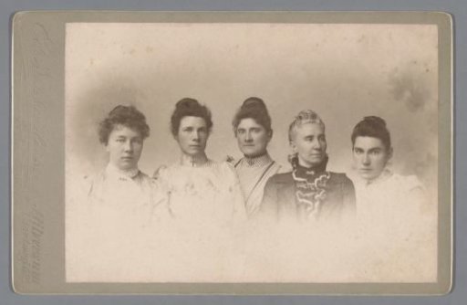 Portrait of five unknown women