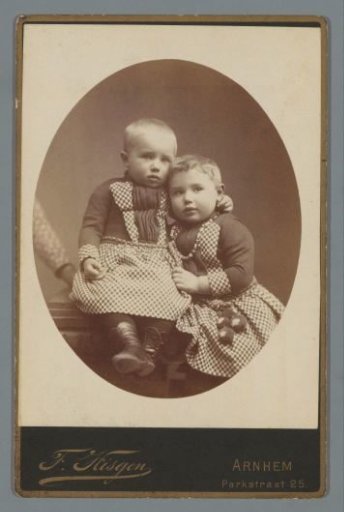 Portrait of Two Unknown Children