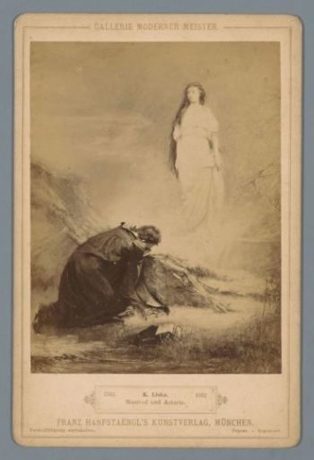 Photographic reproduction of a painting of Manfred and Astarte