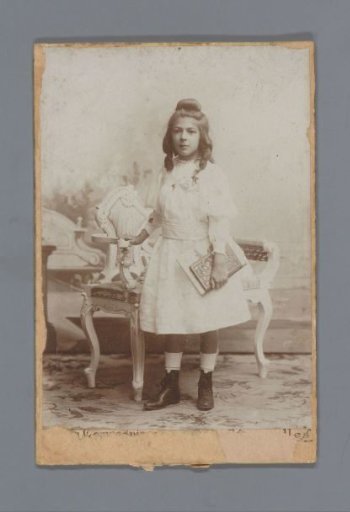 Studio portrait of an unknown girl