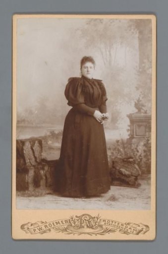 Studio portrait of an unknown woman