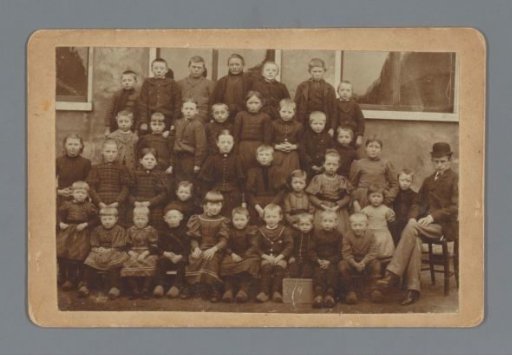 Group portrait of a school class