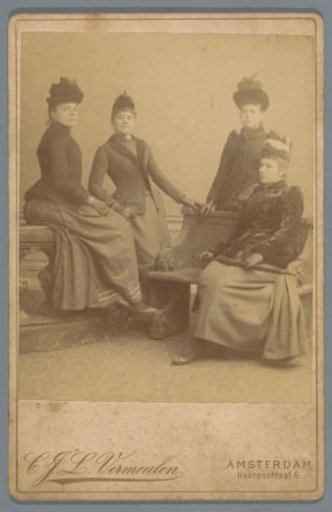 Group portrait of four Unknown Women