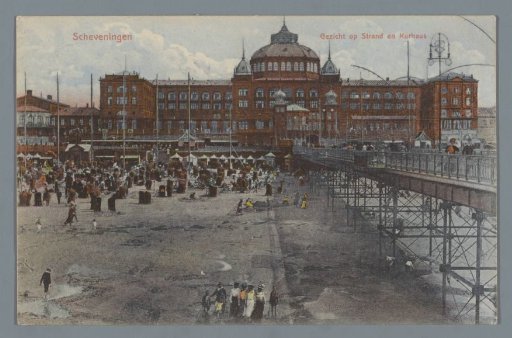 Scheveningen, View of Beach and Kurhaus