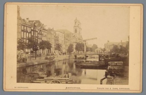 View of the Houtgracht in Amsterdam