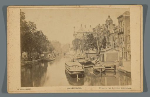 View of the Pijpenmarkt in Amsterdam
