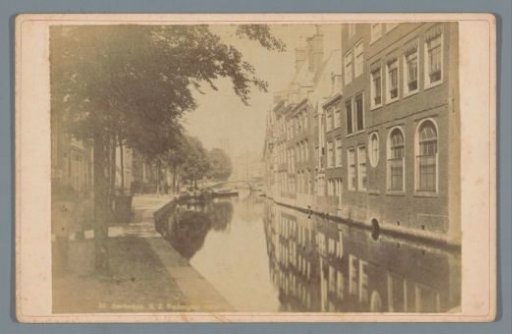 View of the Nieuwezijds Voorburgwal in Amsterdam
