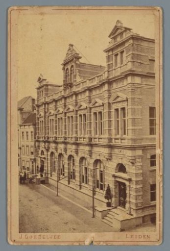 Breestraat with a View of the Minerva Society in Leiden
