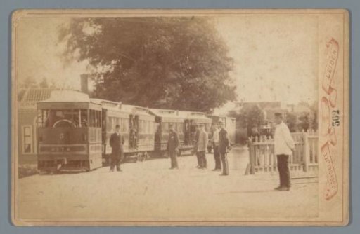 View of a Steam Tram in Leiden