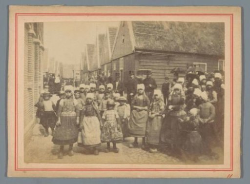 Group Portrait of Children in Traditional Dress in Marken