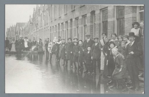 View of a row of people in Purmerend