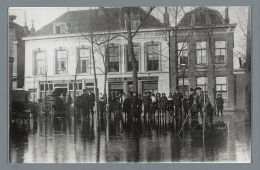 Street in Purmerend after a flood