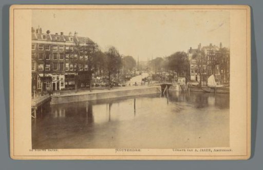 View of the Leuvehaven in Rotterdam