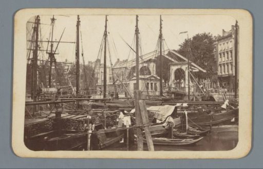 View of the Vismarkt in Rotterdam