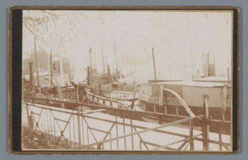 View of Moored Boats at Schoonhoven