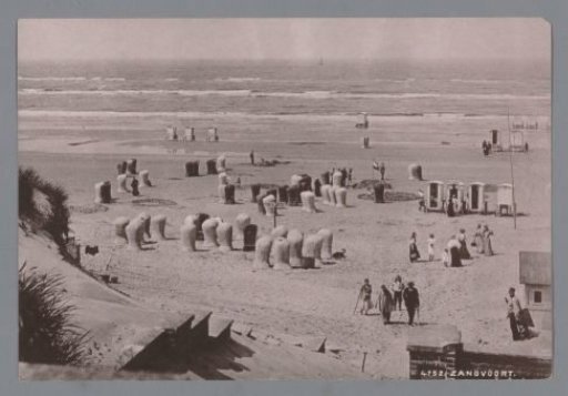 Seaside view of Zandvoort wicker beach chairs