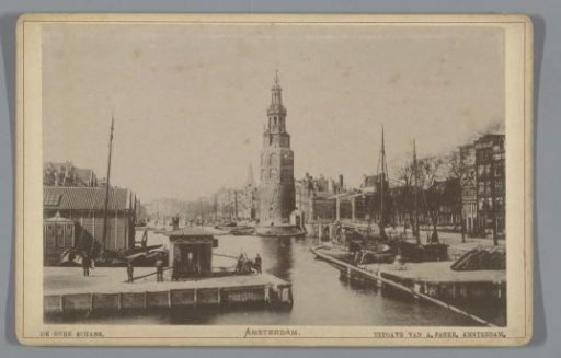 View of the Oudeschans in Amsterdam