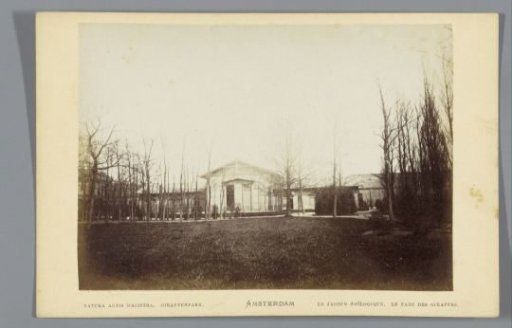View of the Giraffe House in Artis