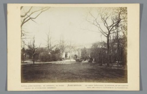 View of the Monkey House, Aviary, and Aquarium in Artis