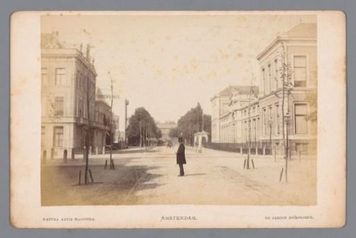 View of the Plantage Kerklaan in Amsterdam