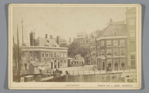 View of the Slijpstenenmarkt in Amsterdam