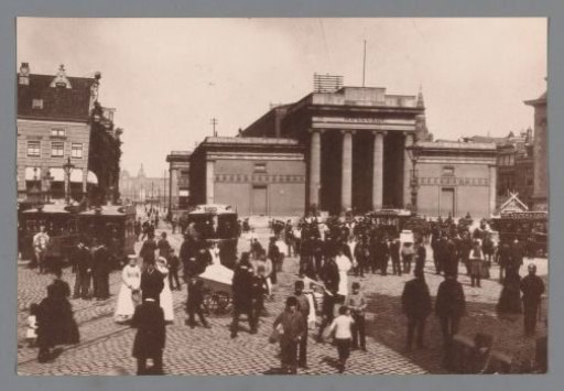 View of the Beurs de Zocher on the Dam in Amsterdam