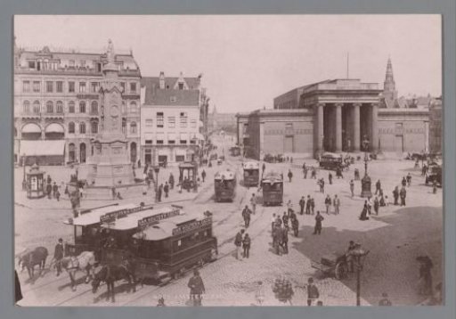 View of the Beurs van Zocher on the Dam in Amsterdam
