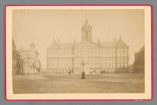 View of the Royal Palace on the Dam in Amsterdam