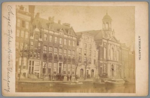 View of the Singel in Amsterdam between the Spui and the Heiligeweg