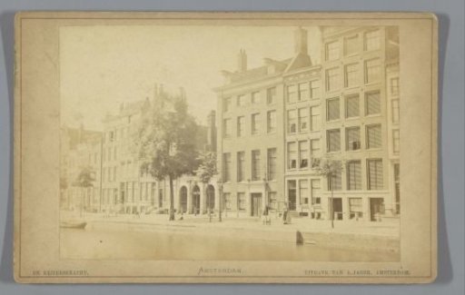 View of a section of the Keizersgracht in Amsterdam