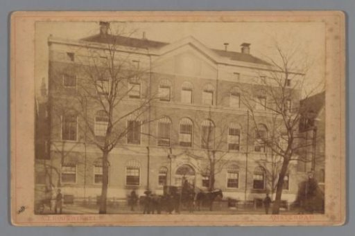 View of the Protestant Nursing Home on the Prinsengracht in Amsterdam