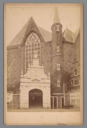 View of the east side of the Westerkerk in Enkhuizen
