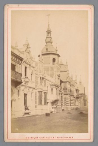 View of the Central and South American section of the World's Fair of 1878 in Paris